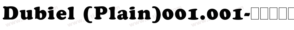 Dubiel (Plain)001.001字体转换